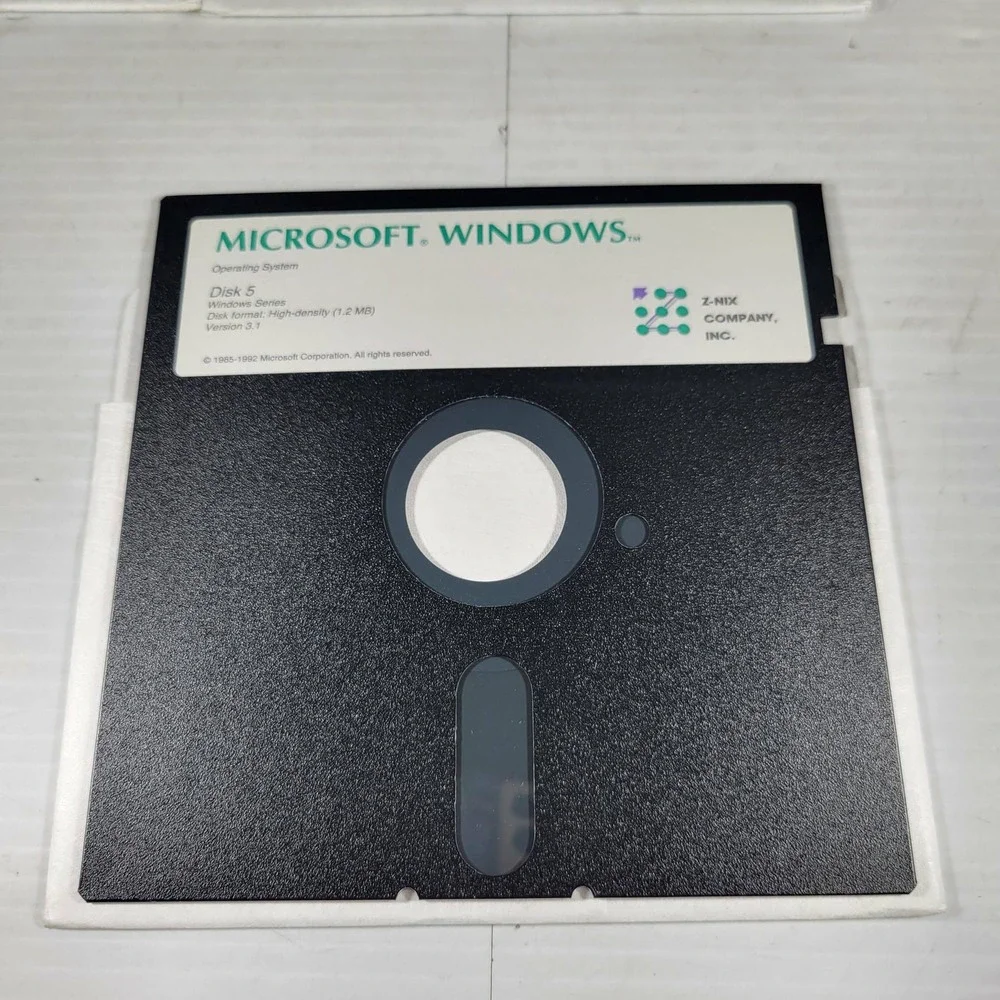 Microsoft Windows 3.1 Operating System 5.25